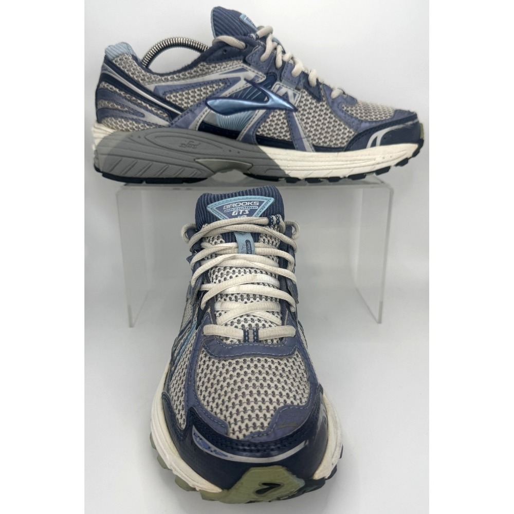 Brooks Adrenaline GTS 12 Running Shoes Narrow Width(2A) Gray Blue Women's Sz 10